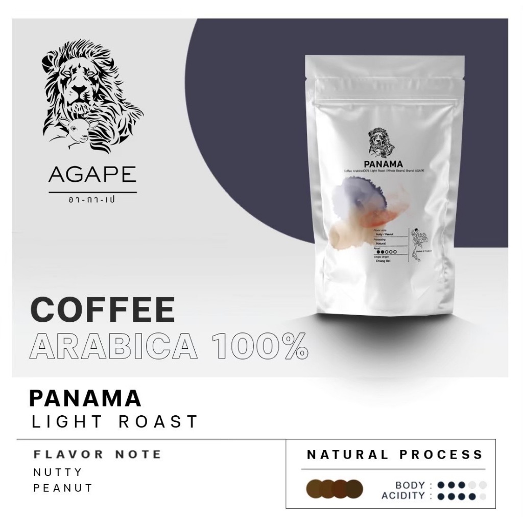 กาแฟคั่ว-ชนิดเมล็ด-agape-panama-ขนาด-250-กรัม