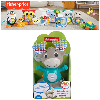 Fisher-Price Linkimals Musical Moose - Interactive Educational Toy with Music and Lights for Baby Ages 9 Months &amp; Up