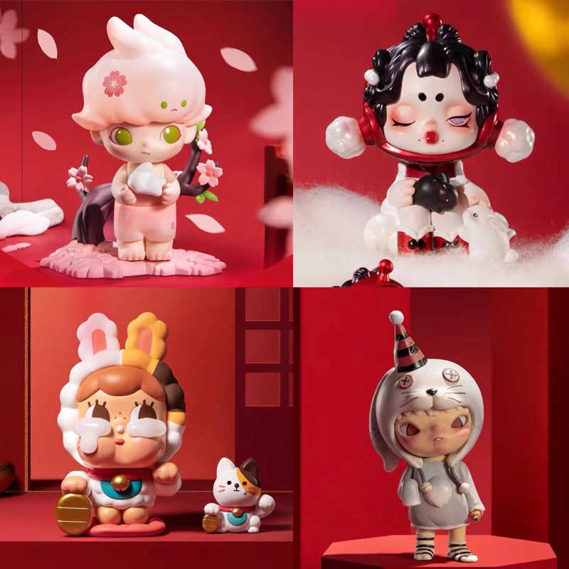 [กดโค้ดในไลฟ์] Pop Mart Dimoo Cry babay Hirono Happy Chinese New year ...