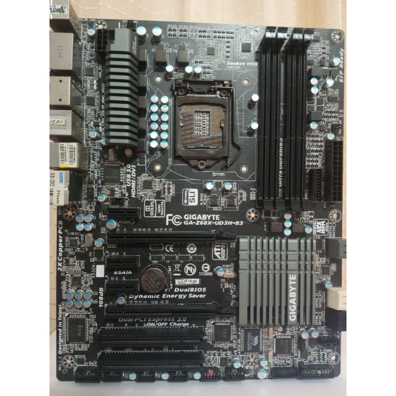 Mainboard 1155 GIGABYTE Z68X-UD3H-B3 Socket 1155 รองรับ Intel Gen2&3 ...