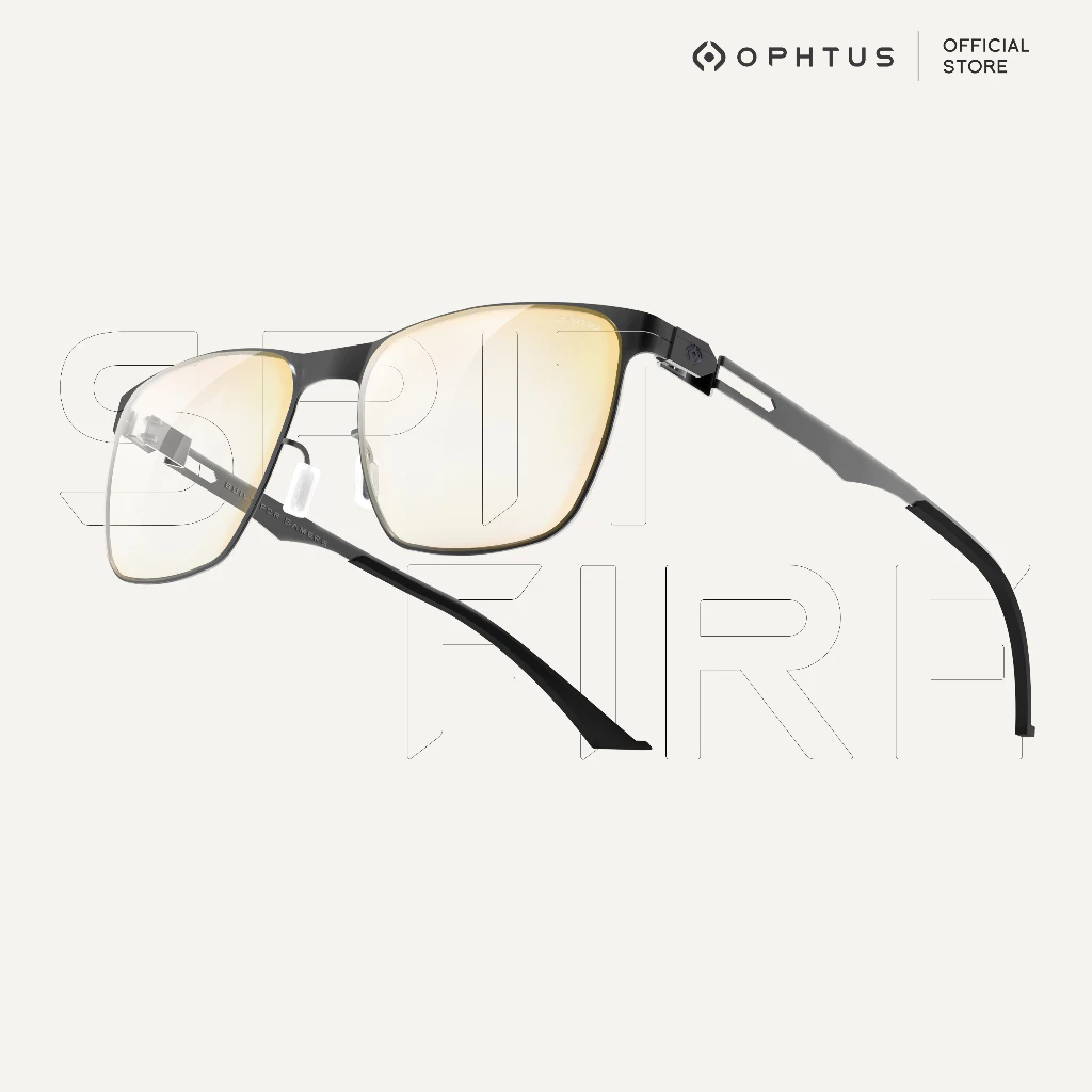OPHTUS รุ่น Spitfire แว่นกรองแสงสำหรับเกมเมอร์ เลนส์ RetinaX Amber