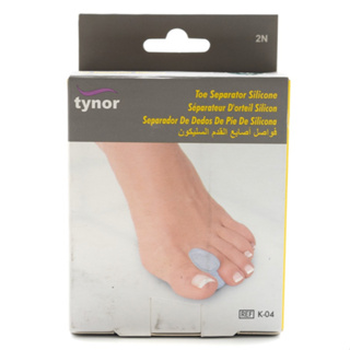 ไทนอร์ ซิลิโคนกั้นนิ้วติด 1 คู่ Tynor Toe Separator Silicone K-04