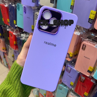 เคสกำมะหยี่สีพื้นขอบโครเมียม รุ่น Realme C51/C53/C55 (มี8สี)!ตรงรุ่น! เคยกำมะหยี่สีพื้น สินค้าพร้อมส่งในไทย