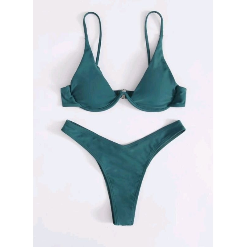175 Simple Underwear bikini บิกินี่ ขาเว้า มีโครง | Shopee Thailand