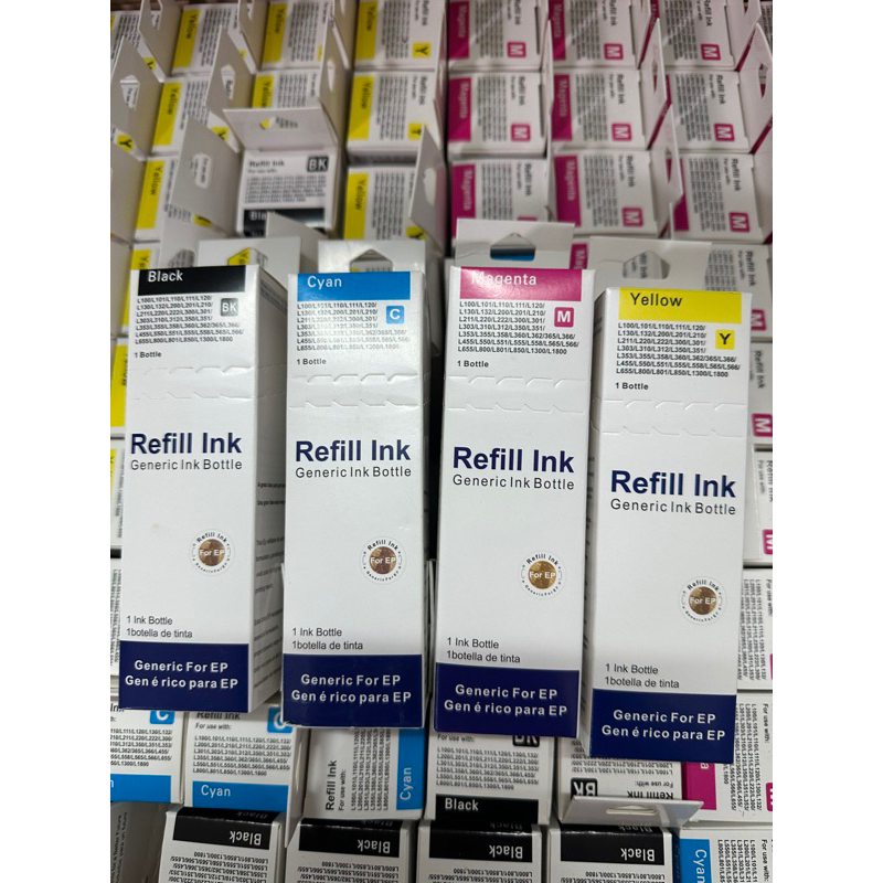 Epson (Premium ink) น้ำหมึกเติมรุ่น L100, L110, L120, L200, L210,L220 ...