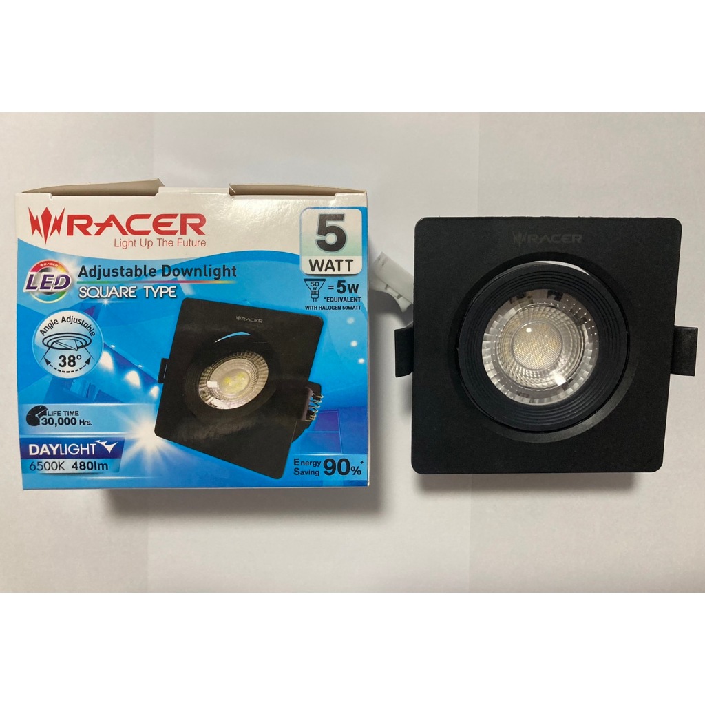 โคมไฟแอลอีดีดาวน์ไลน์ปรับมุมได้โคมสีดำ 5 วัตต์ เรเซอร์ โคมไฟ LED ...