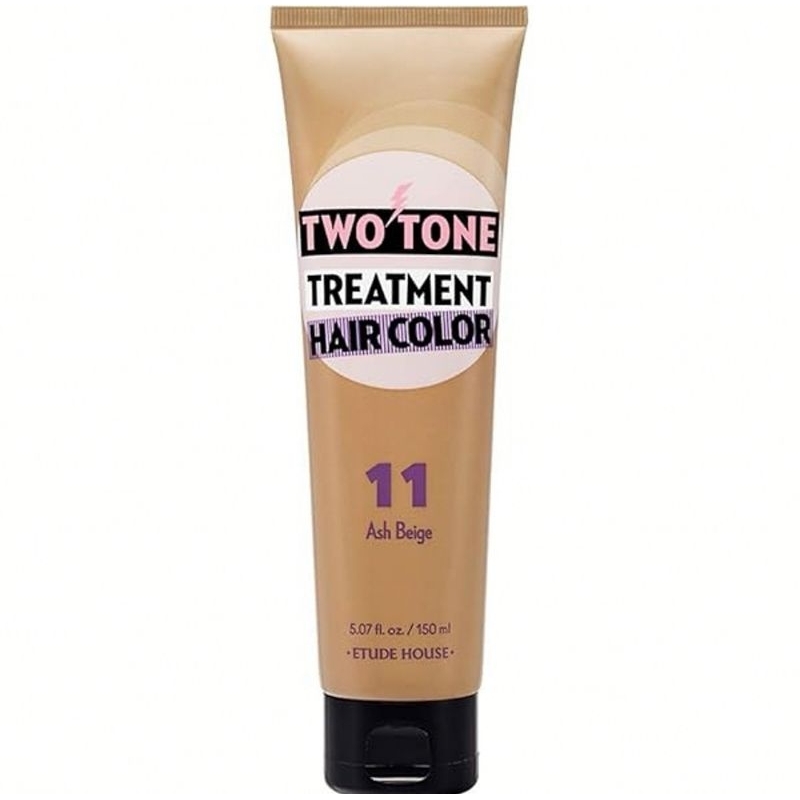 ทรีทเม้นท์ย้อมผม Two Tone Treatment Hair Color สี Ash Beige Etude — free download