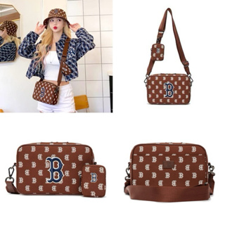 [พร้อมส่ง] ของแท้100% MLB MONOGRAM CROSS BAG BOSTON กระเป๋าสะพายข้าง