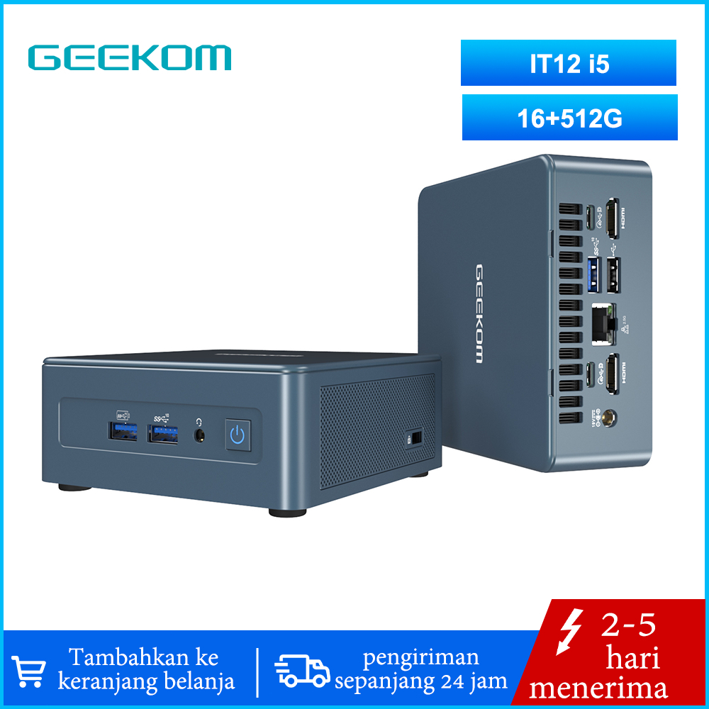 GEEKOM Mini PC Mini IT12, 12th Gen Intel i512450H Mini Computers