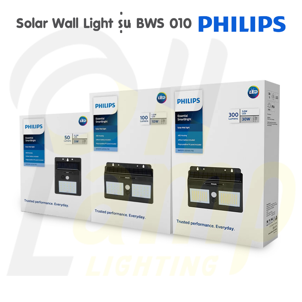 philips-solar-led-30w-300lm-โซลาเซลล์-essential-smartbright-solar-wall-light-รุ่น-bws-010-ไฟกิ่ง-ไฟติดผนัง-ไฟภายนอก