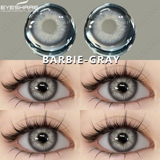 (COD)EYESHARE BARBIE คอนแทคเลนส์สีเทา 1 คู่ 14.2 มม. คอนแทคเลนส์สีน้ำตาล เลนส์มินิประจำปี