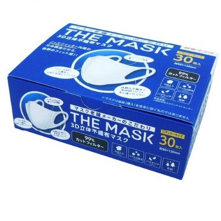 THE MASK 3D NON-WOVEN MASK 30P  หน้ากากอนามัยรูปทรง 3D 30 แผ่น ขนาด 9x13 ซม.