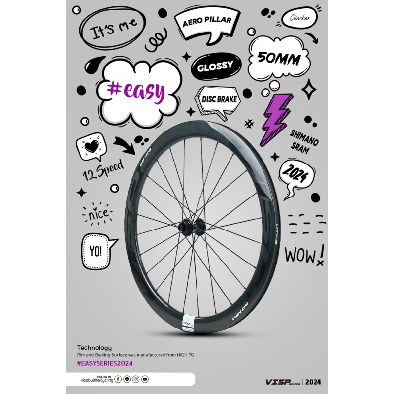 VISP Builder Easy Series 2024 Rim Brake และ Disc Brake รับประกัน 2 ปี