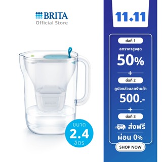 BRITA เหยือกกรองน้ำ รุ่น Style 2.4L สีขาว