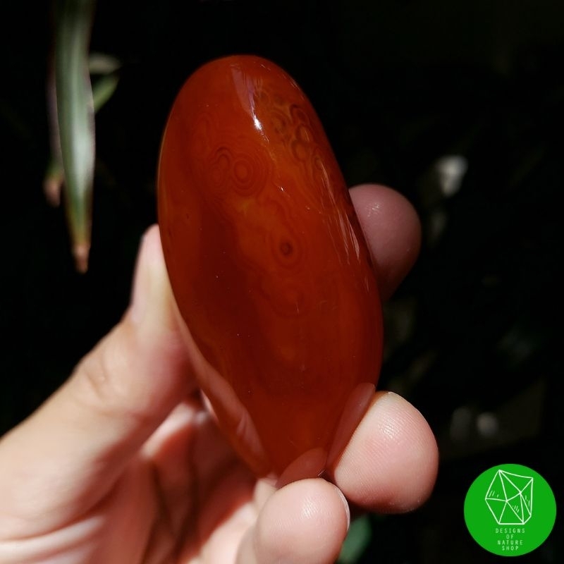 หินเรดอาเกตขัดมัน-red-agate