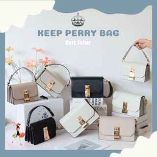 [  Best Seller ] กระเป๋าสะพายข้าง KEEP BAG รุ่น PERRY มี2ไซส์ 𝐒/𝐌 ( สินค้าพร้อมส่งค่ะ )