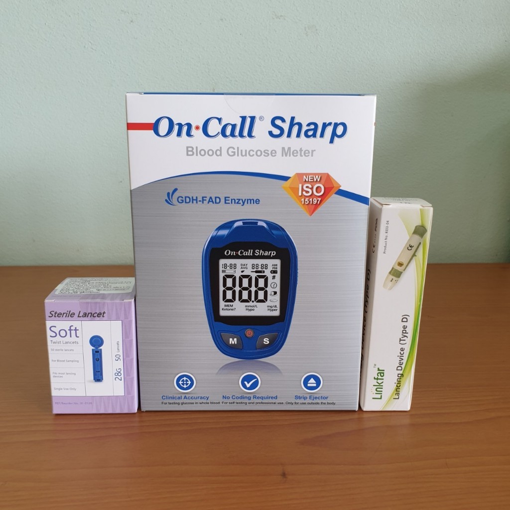 ชุดเครื่องตรวจน้ำตาล On Call Sharp ประเทศเยอรมัน แม่นยำสูง ใช้วัดระดับ ...