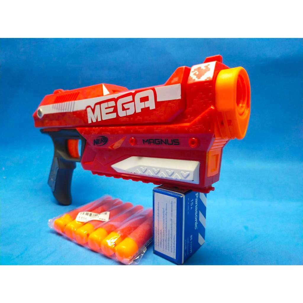 ปืนnerf-mega-magnus-dualstrike-fortnite-hc-e-ของเล่น-ปืนเนิร์ฟ-ของแท้-ราคาถูก-มือสอง-กระสุนโฟม