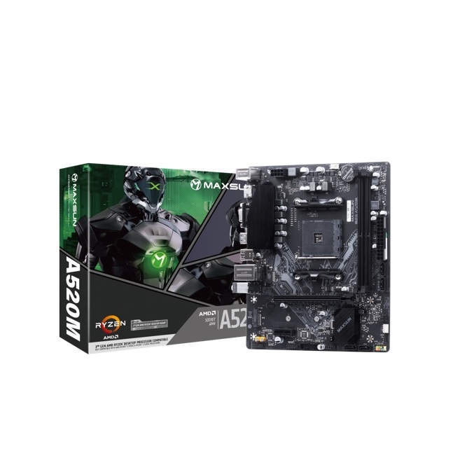 MAINBOARD Maxsun CHALLENGER A520M AM4(รับประกัน3ปี) | Shopee Thailand