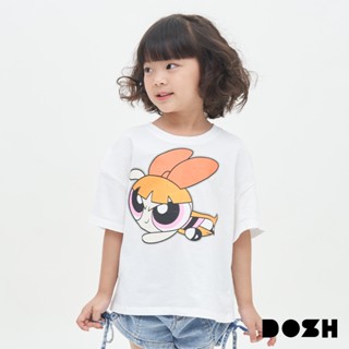 DOSH GIRLS CROPPED T-SHIRTS POWERPUFF GIRLS เสื้อยืดทรงครอป เด็กผู้หญิง DPGGT1000-OW