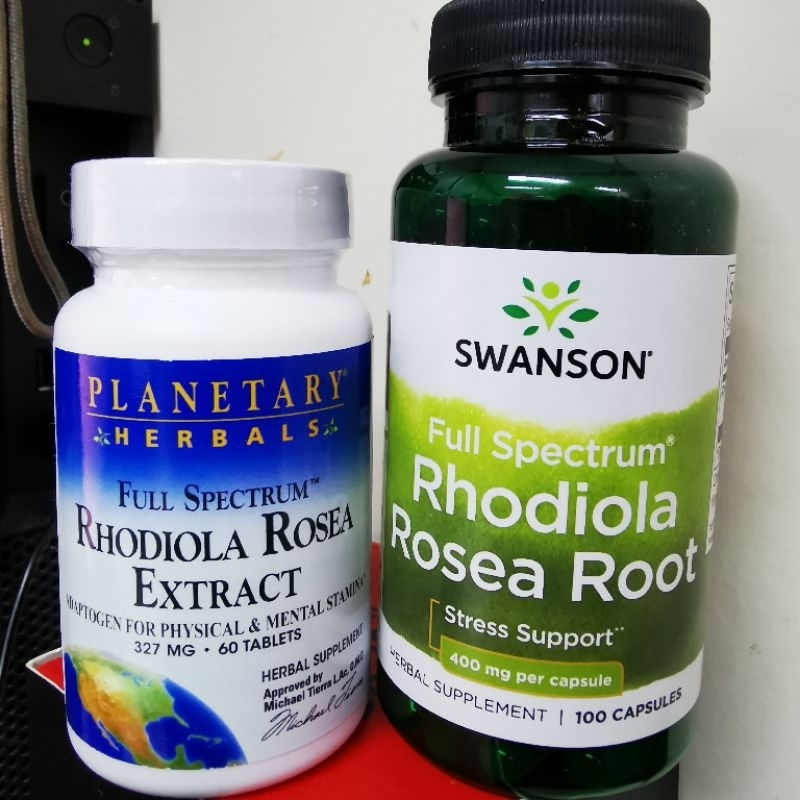 โรดิโอลาสกัด Rhodiola Rosea Extract 1000 mg 120 Capsules Super Rhodiola ...