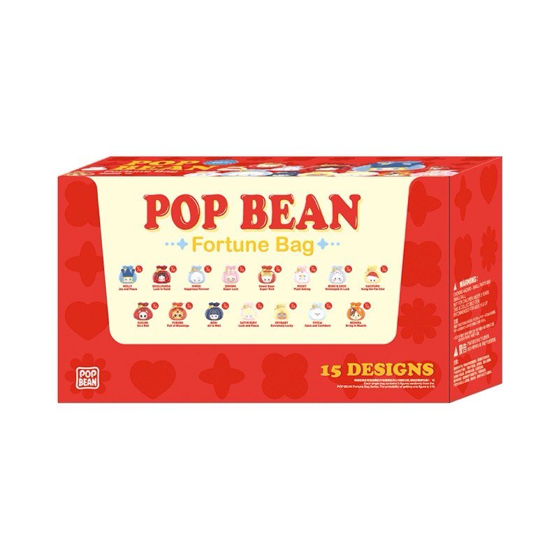 pop mart Pop bean Fortune Bag ยก box มี 9 ถุง (พร้อมส่ง🇹🇭) Shopee