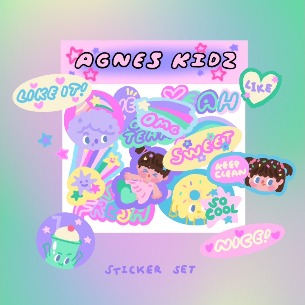 Agnes Kidz - Jumbo Sticker Gift Decoration Set | Shopee Thailand