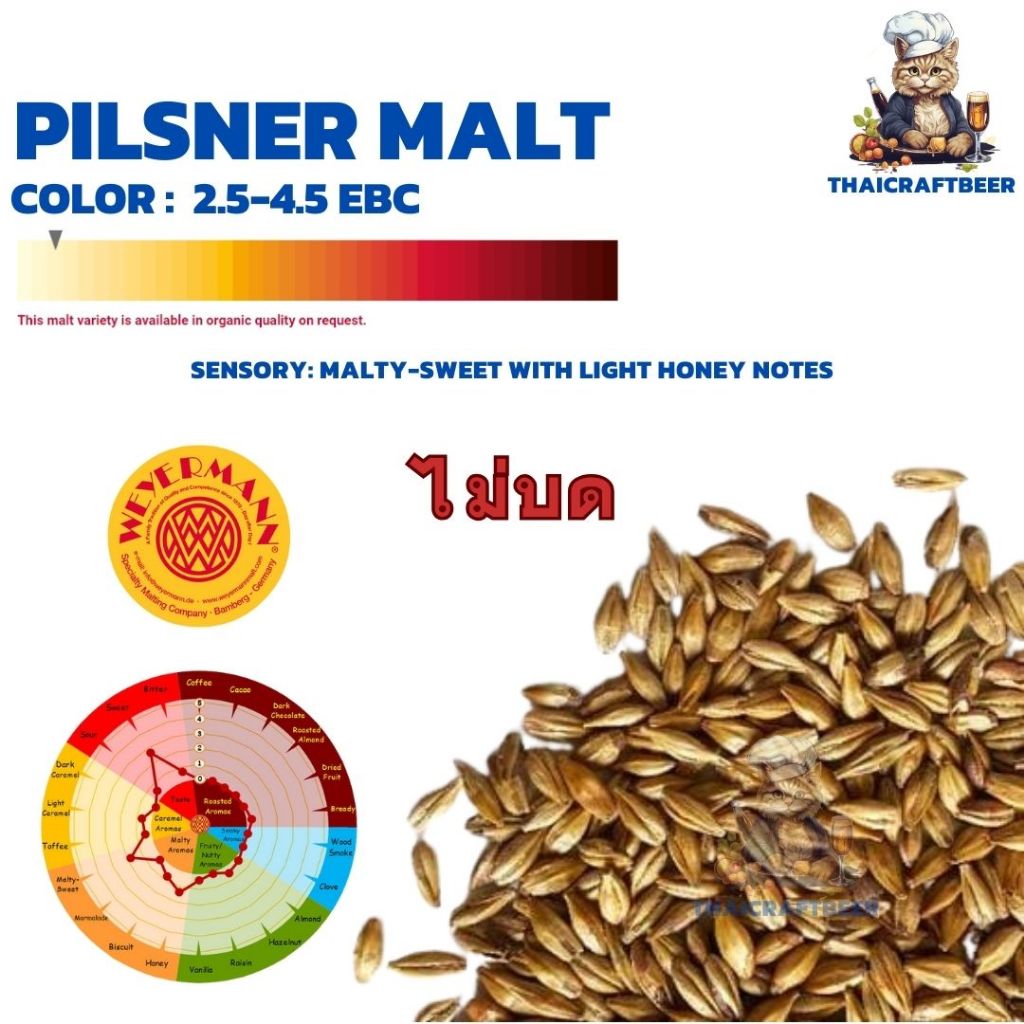มอลต์ ทำเบียร์ WEYERMANN Pale Ale Malt / Wheat Malt / Pilsner Malt