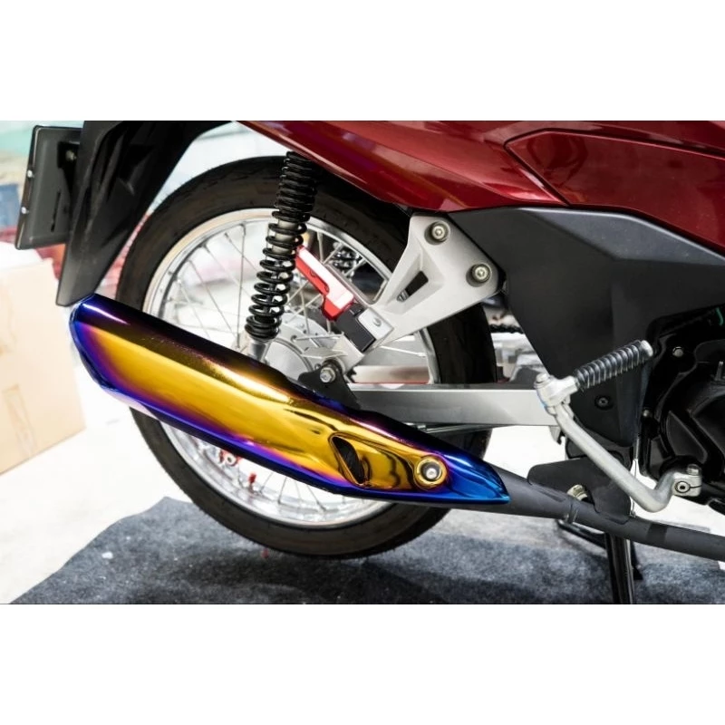 แผงกันร้อนท่อ WAVE-125I ปี2023 สีทองไทเท, สีเงินไทเท, สีน้ำเงินลาย รูปที่ 2