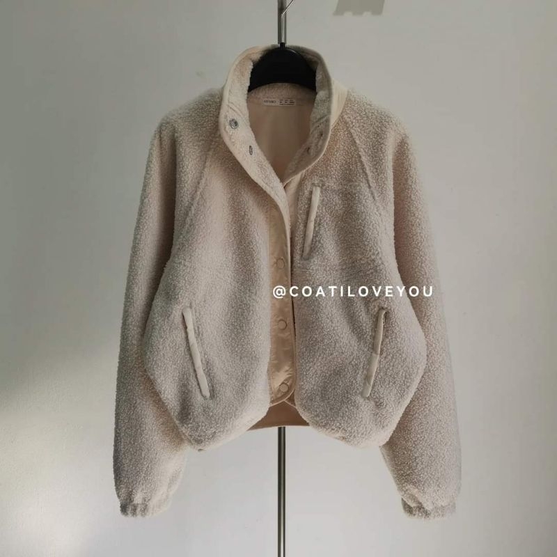 OYSHO FAUXSHEARLING JACKET Shopee Thailand