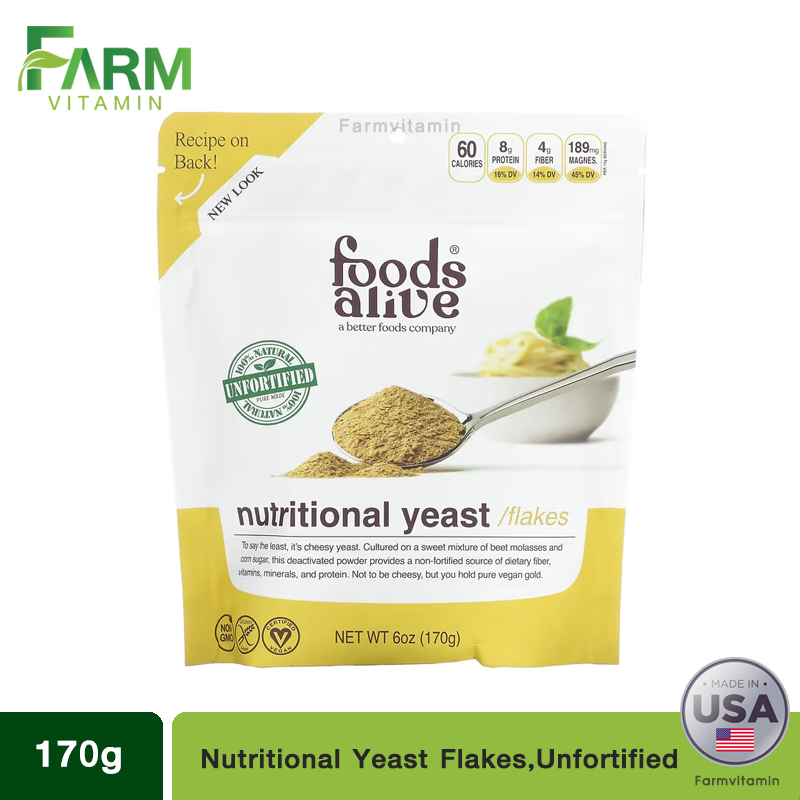 Foods Alive, Superfood, NonFortified NUTRITIONAL YEAST FLAKES, 6 oz