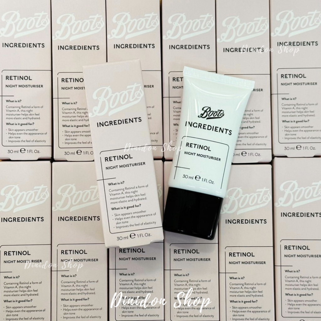 ((แท้ พร้อมส่ง)) Boots Ingredients Retinol Night Moisturiser 30 ml