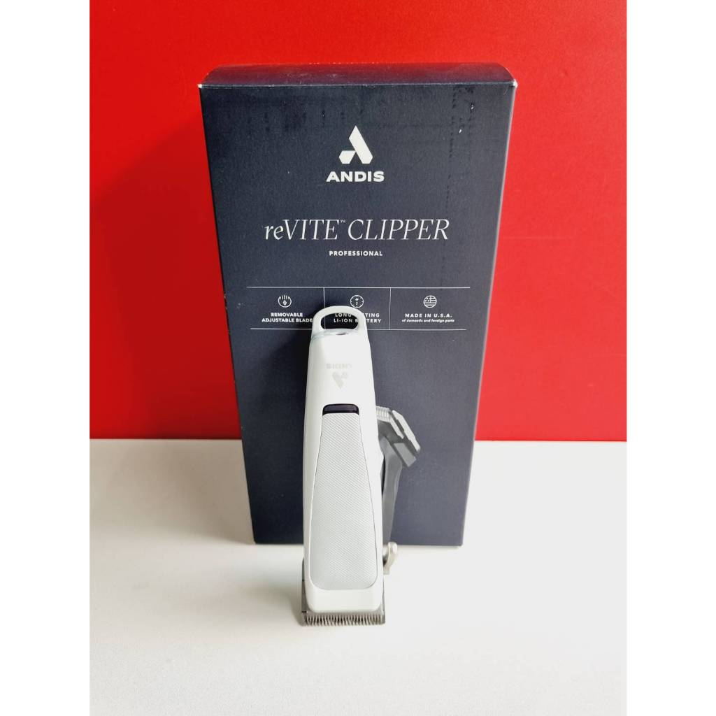 ปัตตาเลี่ยน ตัดผม ANDIS Revite Made in USA สีขาว พร้อมฟันรอง 12 เบอร์ ...