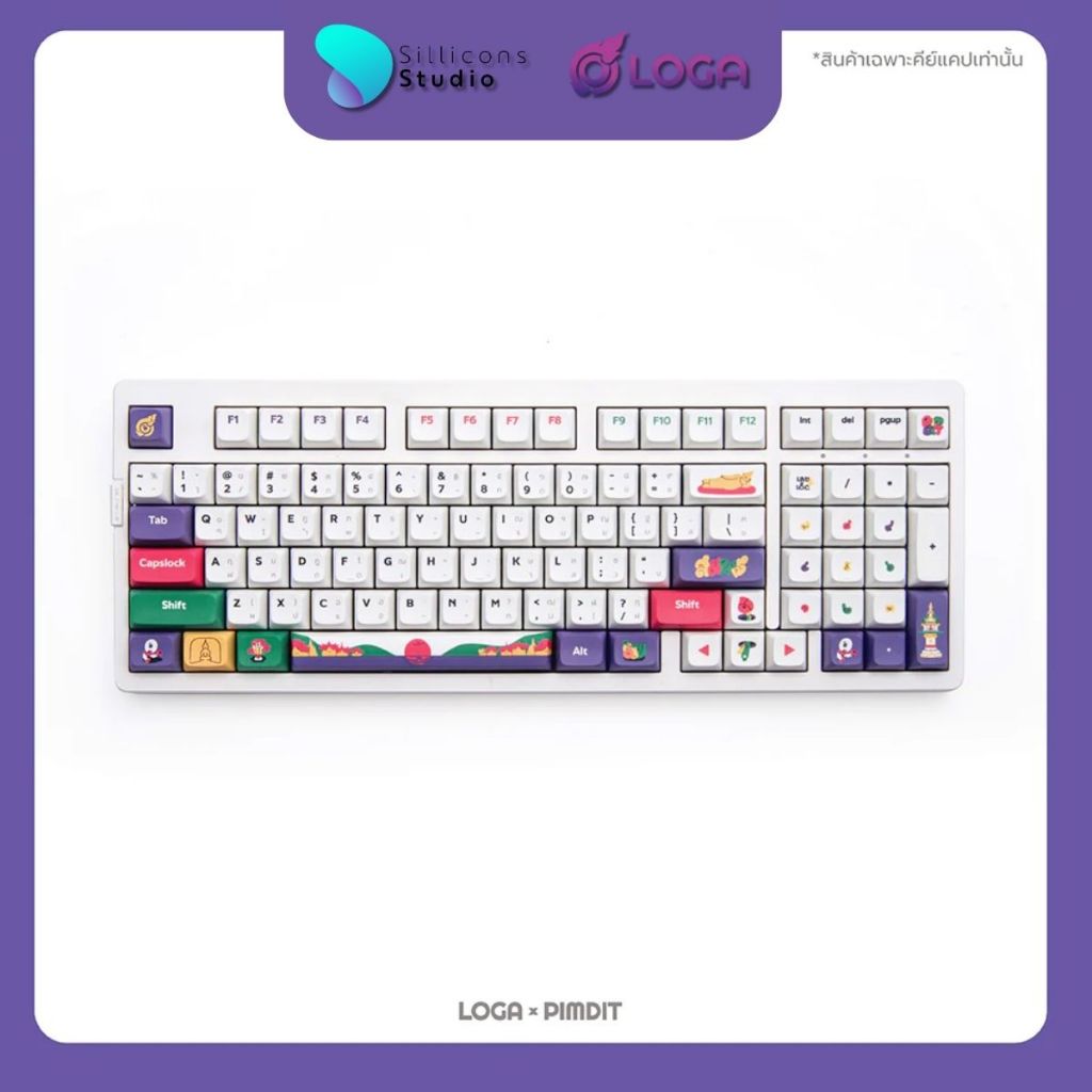 LOGA X PIMDIT: THAI MUTELU KEYCAP SET (XDA PROFILE) | Shopee Thailand