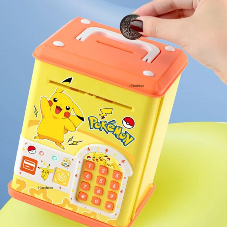 POKEMON BANK BOX กระปุกออมสินตู้เซฟดูดแบงค์ ตู้ ATM ของเล่นของขวัญวัน ...