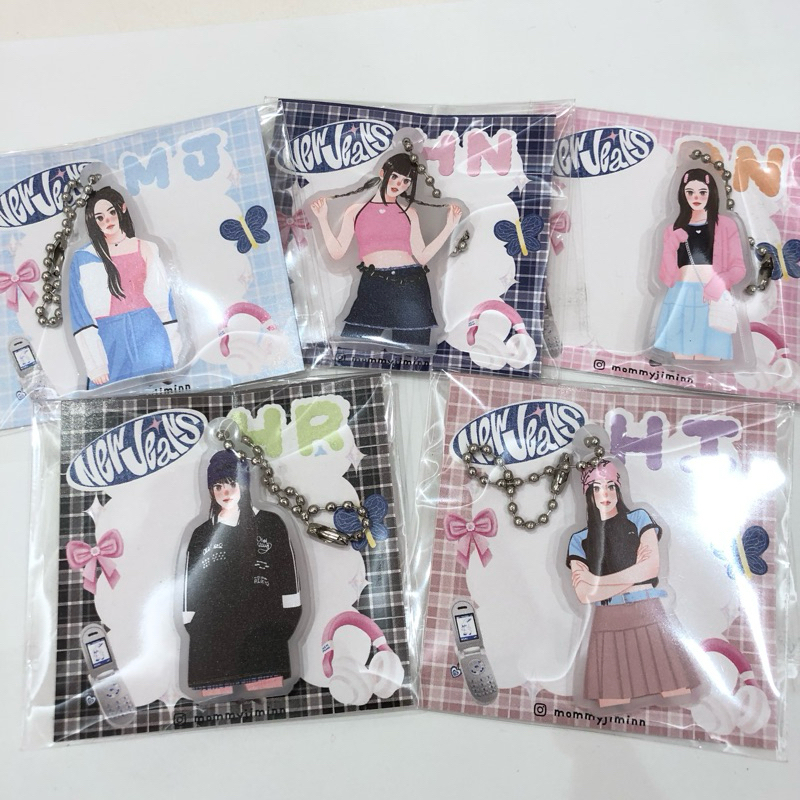 Keychain New Jeans O!Oi พวงกุญแจ มินจี ฮันนี แดเนียล แฮริน ฮเยอิน Minji ...