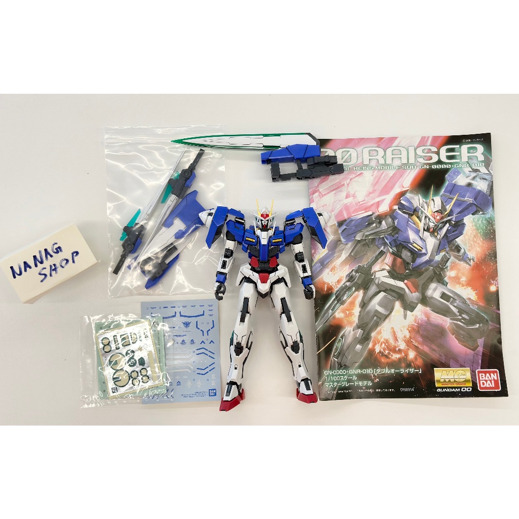 (ประกอบแล้ว) MG Gundam OO Raiser Set 1/100 Bandai แท้ มือสอง | Shopee ...
