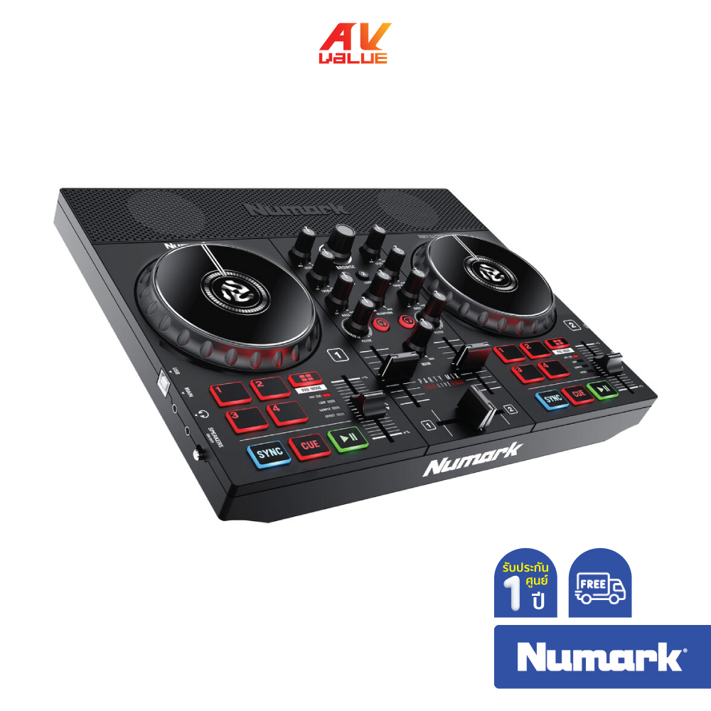 Numark Party Mix Live DJ Controller with BuiltIn Light Show and