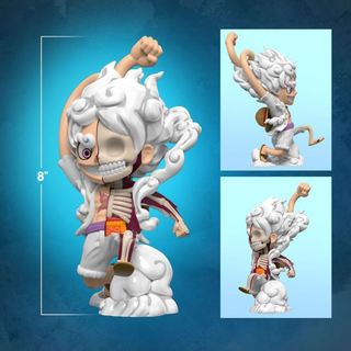 Figurine One Piece XXRAY Luffy Gear 5 By Jason Freeny - 6 Pouces - Vinyle Collector - Avec NFC