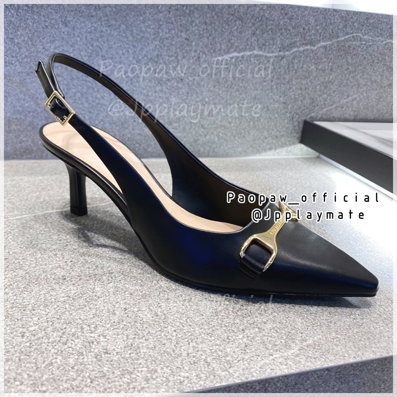รองเท้า Charles&keith รุ่น Metallic-Accent Slingback Pumps : CK1 ...