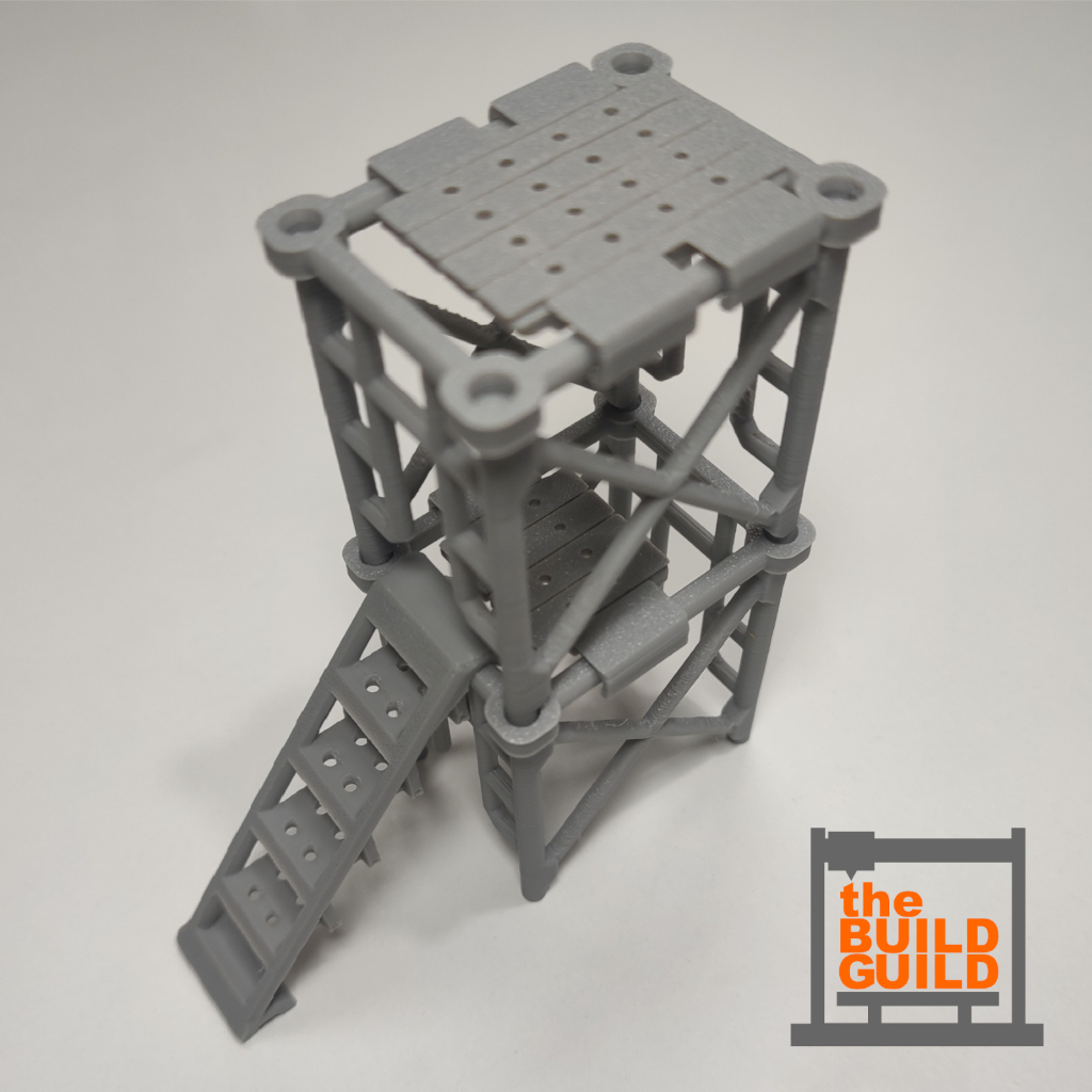 โมเดลชุดนั่งร้านจำลอง Scaffold Set in 28mm Heroic Scale for Wargaming ...