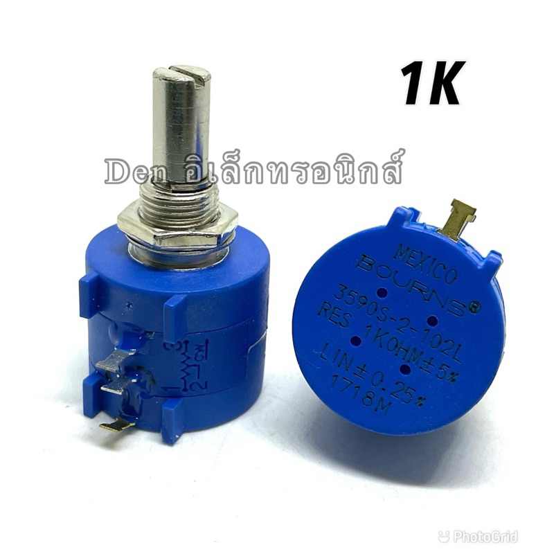 50k Potentiometer 3590S Precision 10-Turn Potentiometer - Choose Resistance: 100K, 2K, 5K, 10K, 20K, 50K Ohm Wirewound Pot - Foto 9