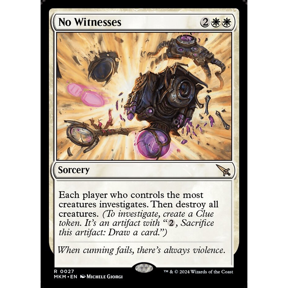 No Witnesses การ์ด Magic The Gathering จากชุด Murders at Karlov Manor ...