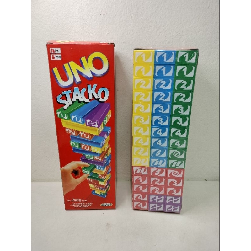 บล็อคตึกถล่ม UNO Stack แท่งสี | Shopee Thailand