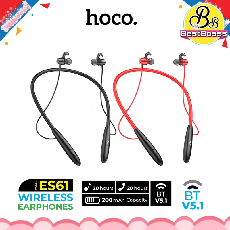 Hoco ES61 Sports Wireless หูฟัง หูฟังบลูทูธ หูฟังออกกำลังกาย แบบสปอร์ต ...