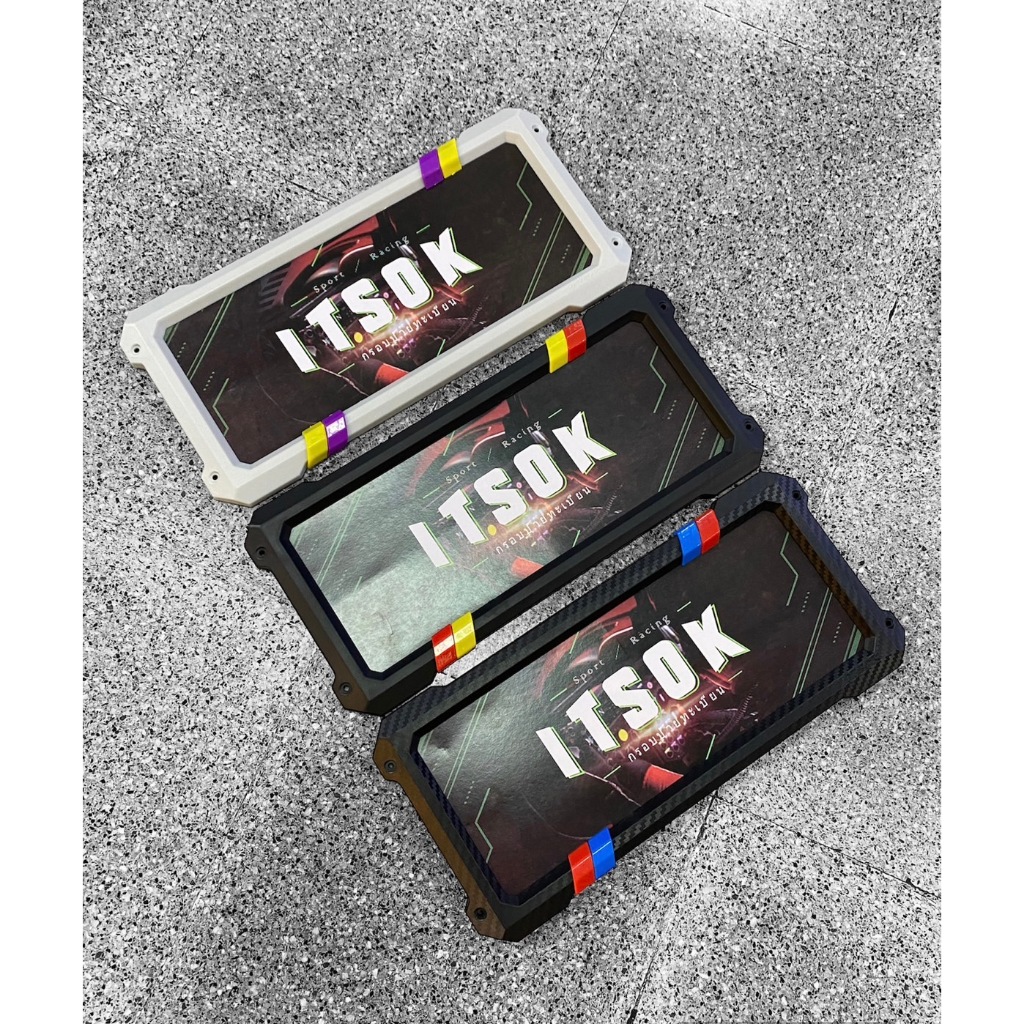 ป้ายทะเบียนรถยนต์ ใหม่ล่าสุด กรอบป้ายทะเบียน ITSOK (สินค้าพร้อม 1 คู่ ...
