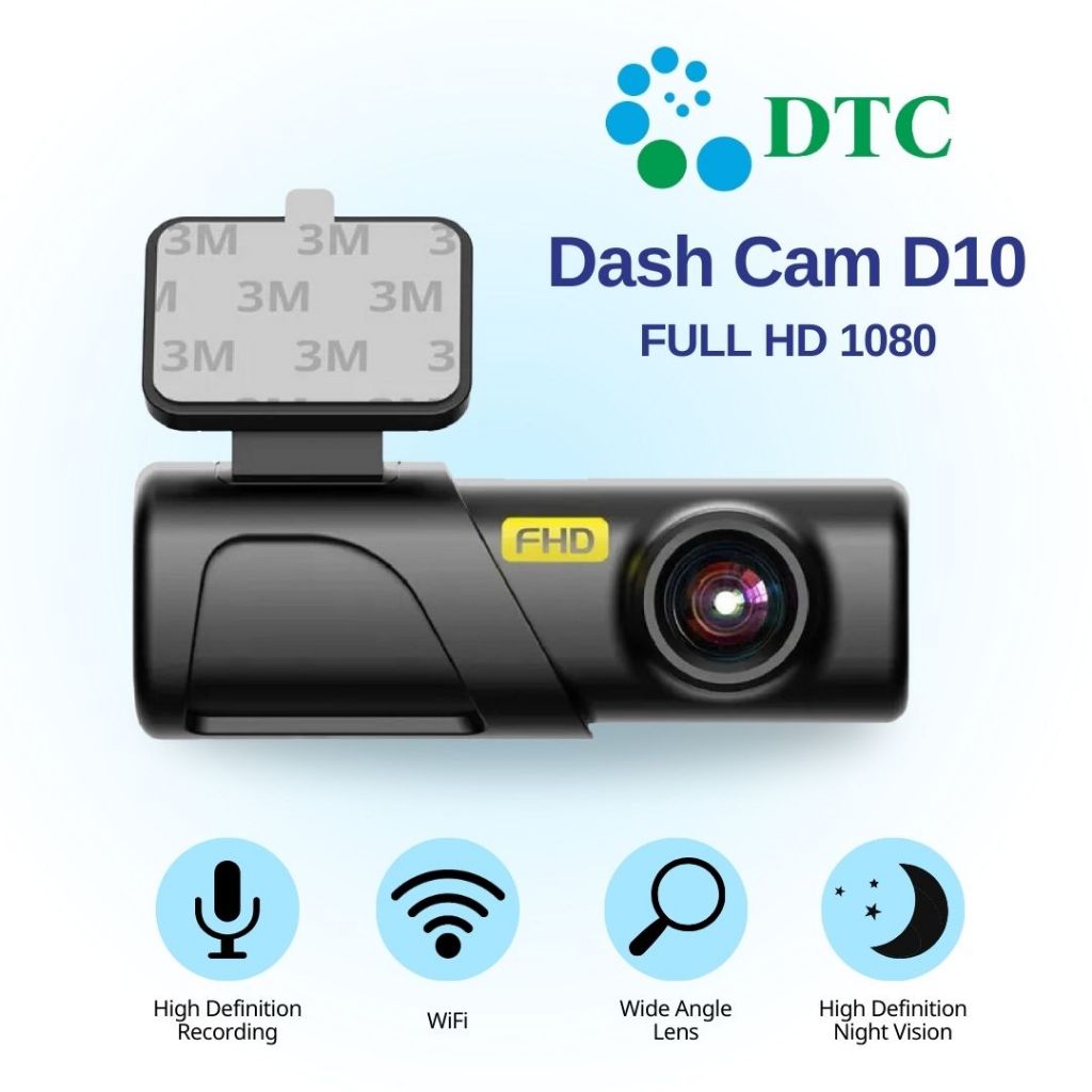 DTC กล้องติดรถยนต์ Full HD Dash Cam D10 กล้องติดหน้ารถ เชื่อมต่อ wifi ...