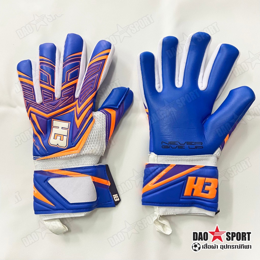 ถุงมือผู้รักษาประตู H3 DEVA รุ่นใหม่! 2024 โฟมเยอรมัน ฟิงเกอร์เซฟถอดได้ ...