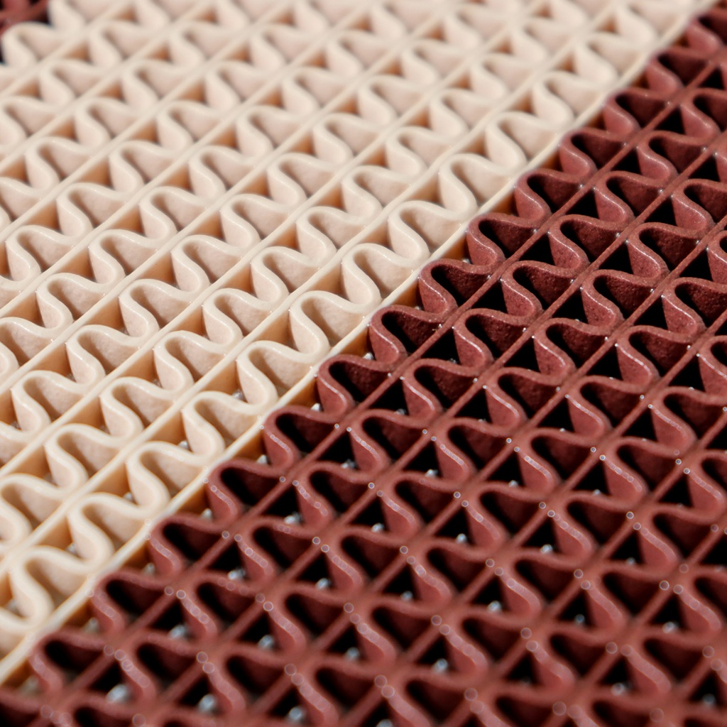 KK แผ่นกันลื่นขนาด 120x200cm สองสี แผ่นยางกันลื่น PVC เสื่อ พรมปูพื้น ...