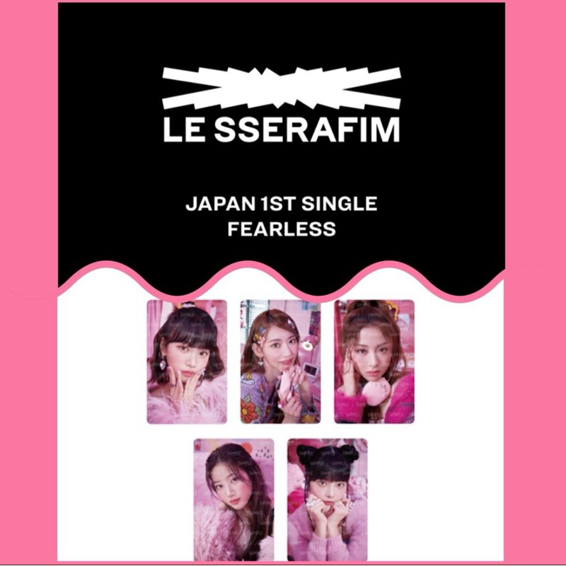 พร้อมส่ง Photo card FEARLESS Japan - LE SSERAFIM | Shopee Thailand